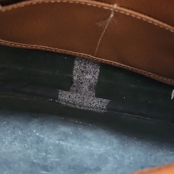 Dooney & Bourke Vintage All Weather Leather Saddle Crossbody Black & Tan - Picture 7 of 10